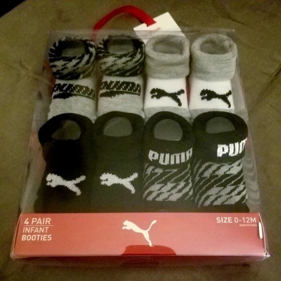 Puma Other - SOLD‼Puma 4 pair infant Booties size 0-12m